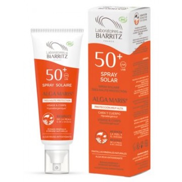 SPRAY SOLAR CARA Y CUERPO SPF 50 Y 100ML ALGA MARIS