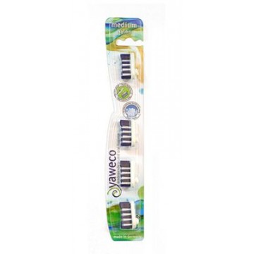 RECAMBIO CEPILLO DENTAL NYLON MEDIO 4CABEZALES YAWECO
