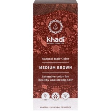 TINTE HERBAL COLOR CASTANO MEDIO 100G KHADI
