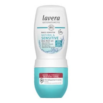 DESODORANTE 48H BASIS SENSITIV Y NATURAL ROLL ON 50ML LAVERA