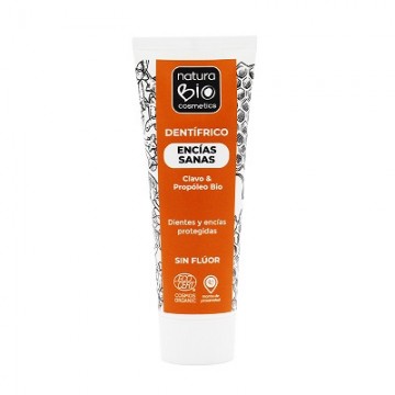 DENTIFRICO ENCIAS SANAS CON CLAVO Y PROPOLEO SIN FLUOR 75ML NATURABIO COSMETICS