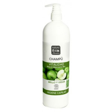 CHAMPU VITALIDAD ALOE Y MANZANA 740ML NATURABIO COSMETICS