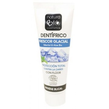 DENTIFRICO FRESCOR GLACIAL MENTA CON FLUOR 75ML NATURABIO COSMETICS